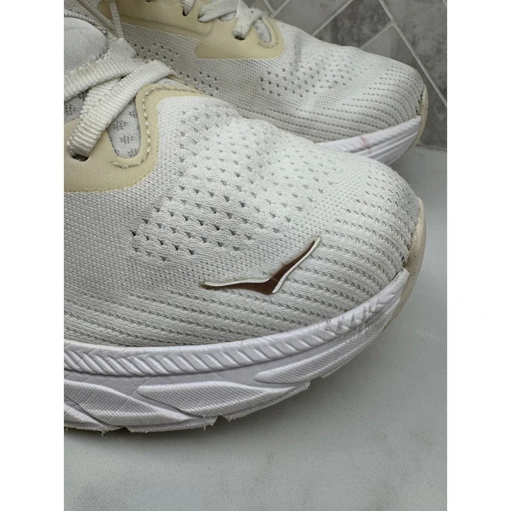 Hoka One One Arahi 7 Running Shoes Women Size 8.5 B 8.5B White Athletic Sneakers